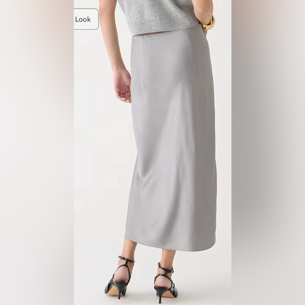 J.Crew Gwyneth slip skirt in vintage dove - Picture 3 of 9